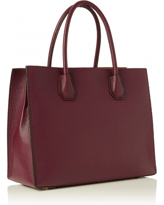 Kabelka Michael KORS Mercer Large Bonded-Leather Tote (Plum)