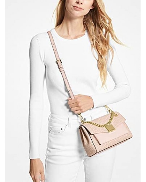 Kabelka MICHAEL KORS Lita Medium Two-Tone Logo Crossbody Ballet