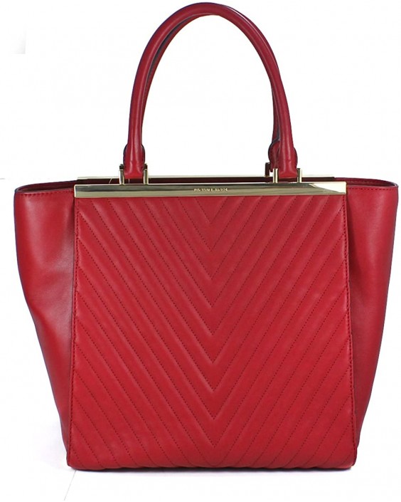 Kabelka Michael Kors Lana Quilted Large Convertible Tote in Dark RED