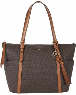 Kabelka Michael Kors Sullivan Large Top Zip Tote Brown/Acorn One Size