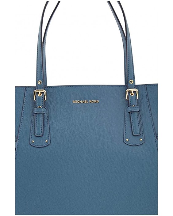 Kabelka Michael Kors Voyager Kožená Tote in Dark Chambray