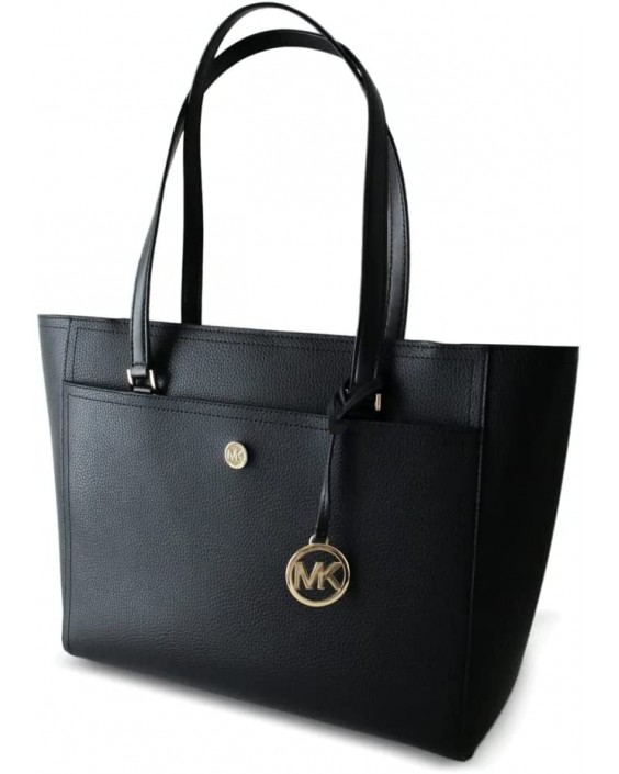 Kabelka Michael Kors Maisie Large Pebbled Kožená 3-in-1 Tote Black MK Signature