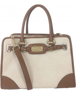 Kabelka Michael Kors Hamilton Large E/W Tote, Ecru/Walnut