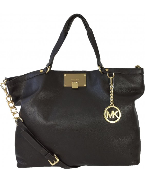 Kabelka Michael Kors Channing Large Kožená Tote, Dark Chocolate