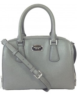 Kabelka Michael Kors Reese Medium Kožená Satchel, Steel Grey