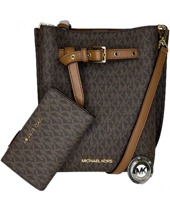 Kabelka Michael Kors Emilia SM Bucket Messenger Crossbody bundled with SM Zip Card Case and Michael Kors Purse Hook