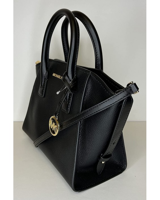 Michael Kors Avril Small Logo Top-Zip Satchel bundled with Trifold and Michael Kors Purse Hook