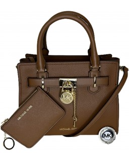 Kabelka Michael Kors Hamilton SM Satchel bundled with SM TZ Coinpouch and Michael Kors Purse Hook