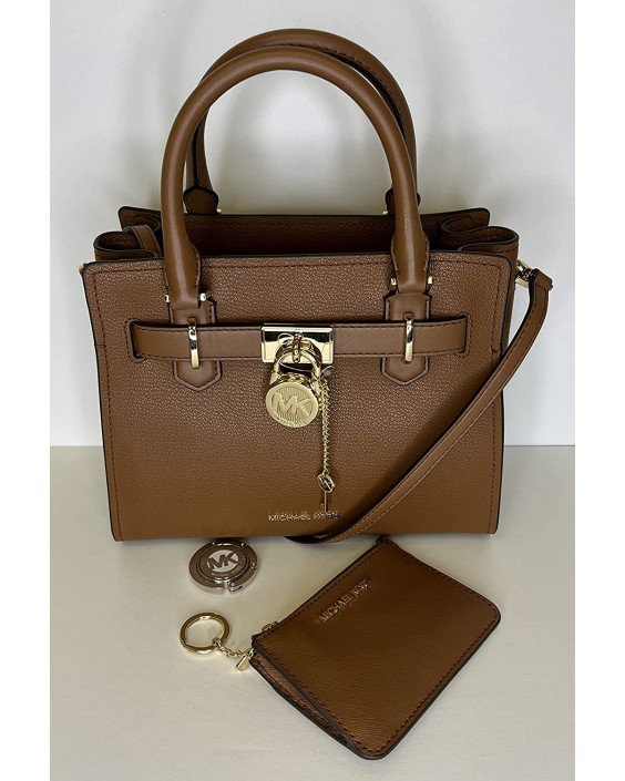 Kabelka Michael Kors Hamilton SM Satchel bundled with SM TZ Coinpouch and Michael Kors Purse Hook