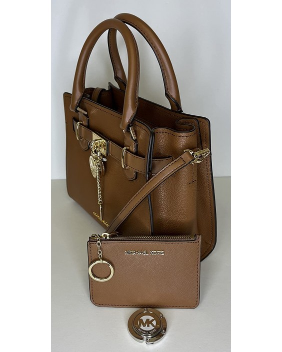 Kabelka Michael Kors Hamilton SM Satchel bundled with SM TZ Coinpouch and Michael Kors Purse Hook