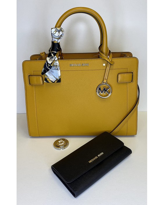 Michael Kors Rayne MD EW Satchel bundled with Trifold and Michael Kors Purse Hook