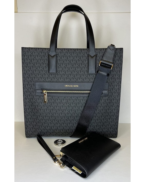 Kabelka Michael Kors Kenly Large NS Tote bundled with LG Double Wristlet and Michael Kors Purse Hook