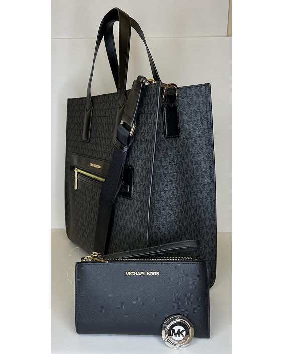 Kabelka Michael Kors Kenly Large NS Tote bundled with LG Double Wristlet and Michael Kors Purse Hook