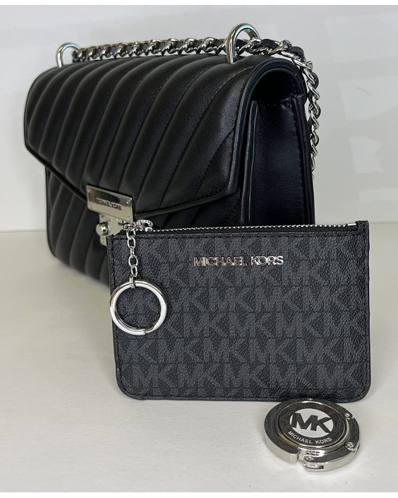 Kabelka Michael Kors Rose Quilted bundled with Michael Kors SM TZ Coinpouch and Michael Kors Purse Hook