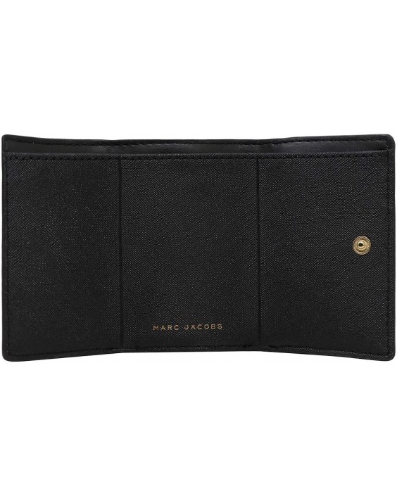 Marc Jacobs M0015057 Black Saffiano Kožená Mini Trifold