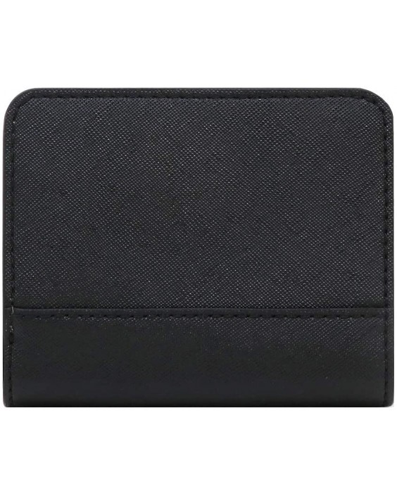 Marc Jacobs M0015163 Black With Gold Tone Hardware Saffiano Kožená Mini Unisex Bifold