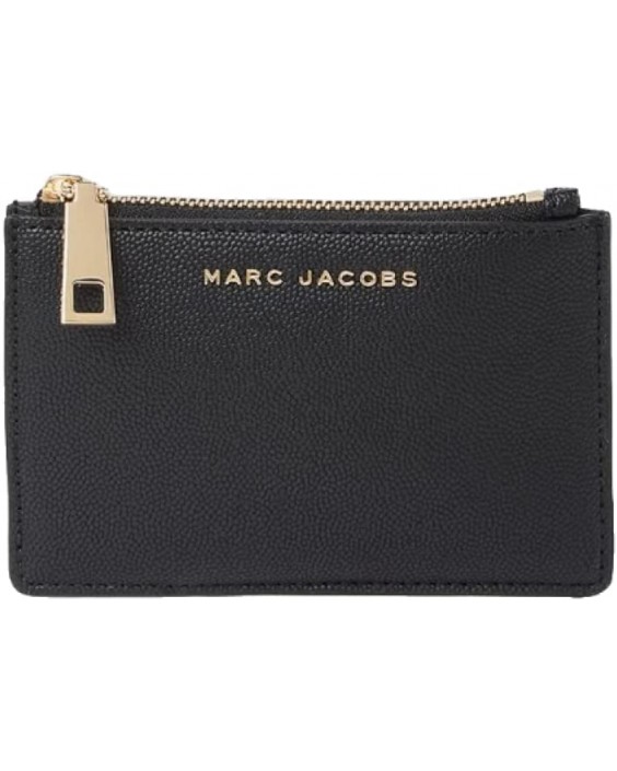 Marc Jacobs M0016996 Black Saffiano Kožená With Gold Hardware Flat Compact