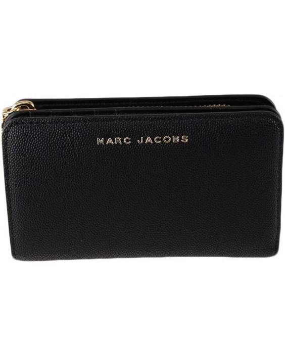 Marc Jacobs M0016990 Black Saffiano Kožená With Gold Hardware Medium Bifold