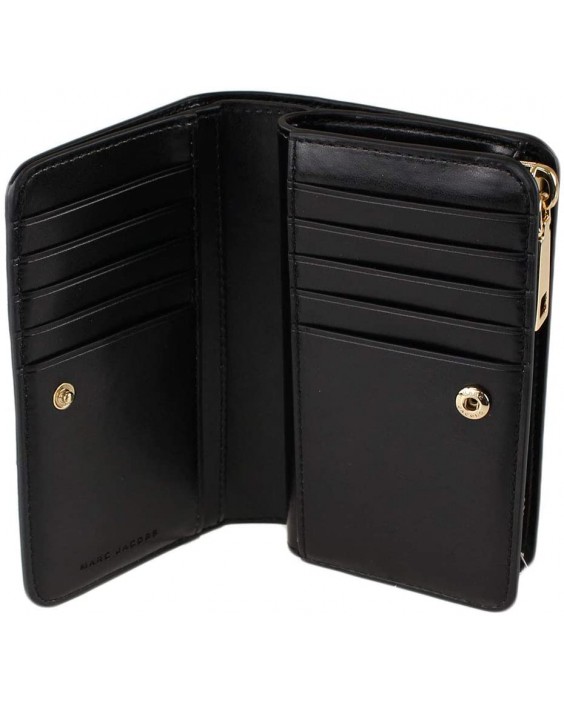 Marc Jacobs M0016990 Black Saffiano Kožená With Gold Hardware Medium Bifold