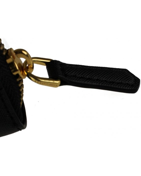 Marc Jacobs M0015160 Black With Gold Hardware Logo Continental Saffiano Kožená