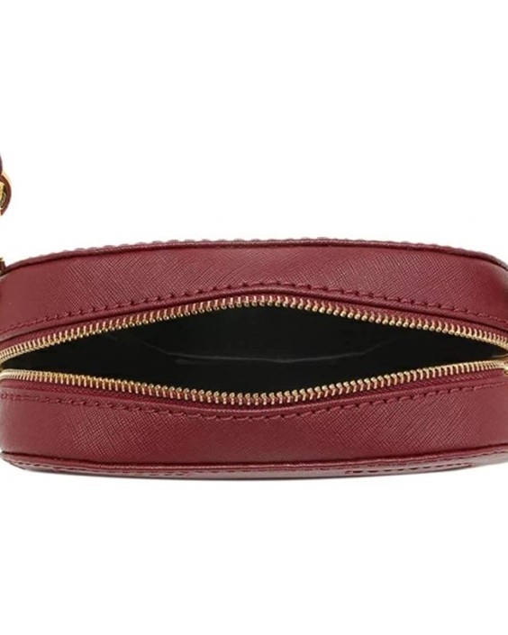 Kabelka Marc Jacobs M0011341-602 Sultry Red Kožená Playback Crossbody