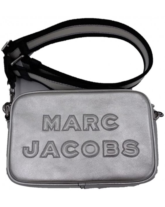 Kabelka Marc Jacobs M0014465 Silver Color With Silver Hardware Flash Collection Kožená Crossbody