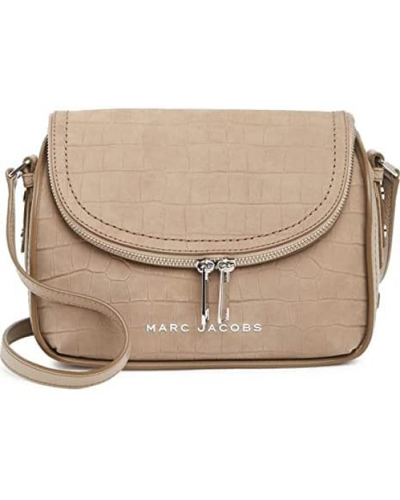 Kabelka Marc Jacobs H110L01FA21 Greige Kožená Strap Zipper Crossbody