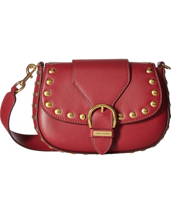 Kabelka Marc Jacobs Studded Navigator- Cabernet Red