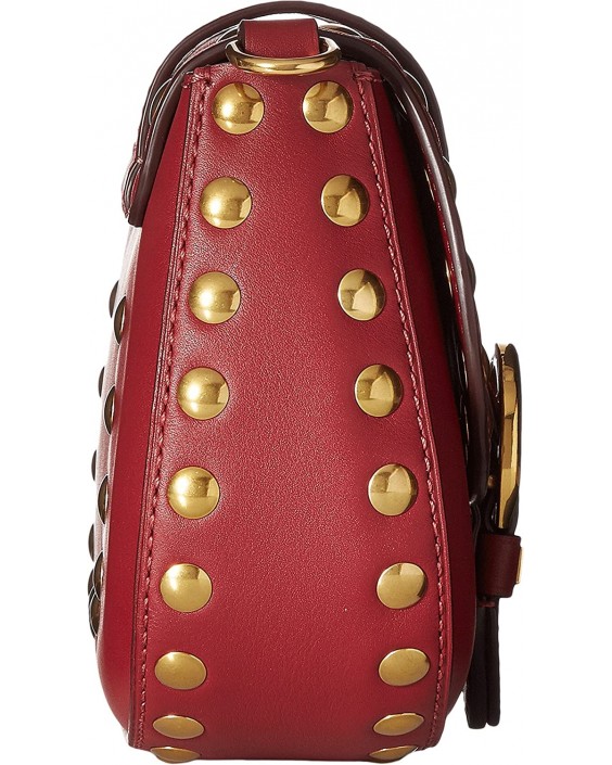 Kabelka Marc Jacobs Studded Navigator- Cabernet Red