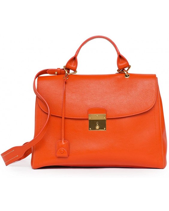 Kabelka Marc Jacobs Satchel the 1984leather Purse Mandarin Orange Italy