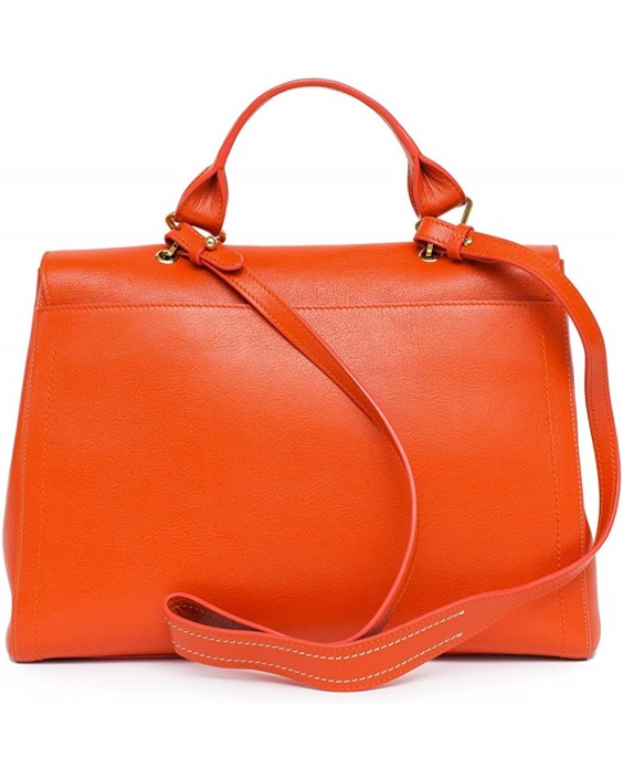 Kabelka Marc Jacobs Satchel the 1984leather Purse Mandarin Orange Italy