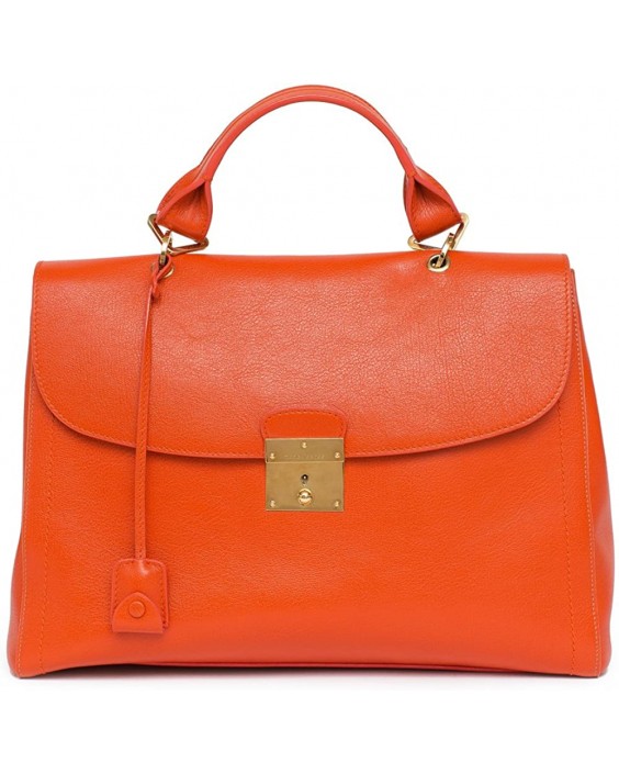 Kabelka Marc Jacobs Satchel the 1984leather Purse Mandarin Orange Italy