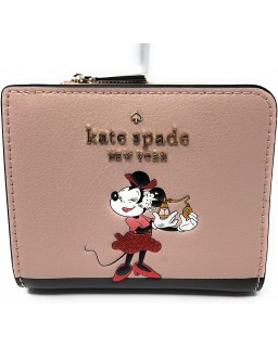 Kate Spade New York Minnie L-Zip Bifold - Pale Vellum Multi, Small