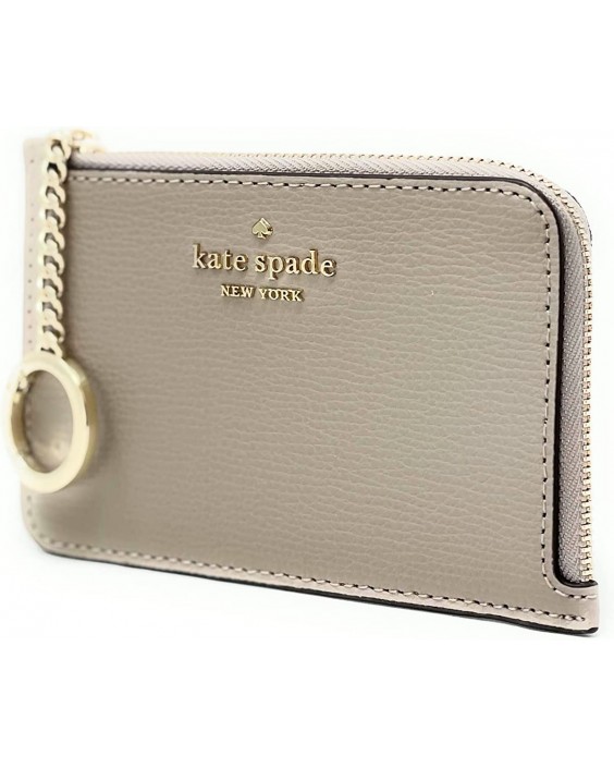 Kabelka Kate Spade Darcy medium l-zip card holder with Key Ring In Warm Taupe