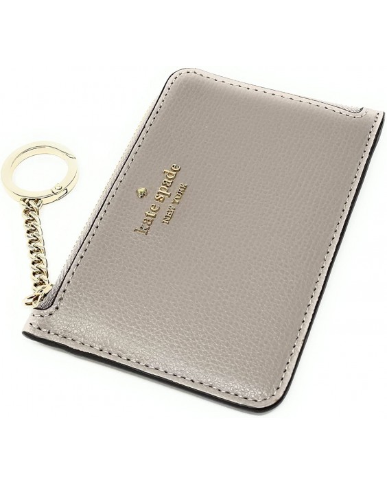 Kabelka Kate Spade Darcy medium l-zip card holder with Key Ring In Warm Taupe