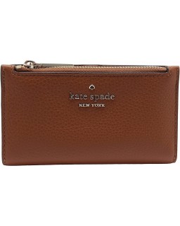 Kate Spade New York Leila Small Slim Bifold Warm Gingerbread