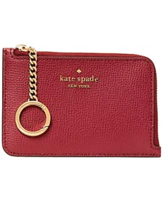 Kate Spade New York Darcy Medium L-Zip Cardholder Card In BlackBerry Preserve