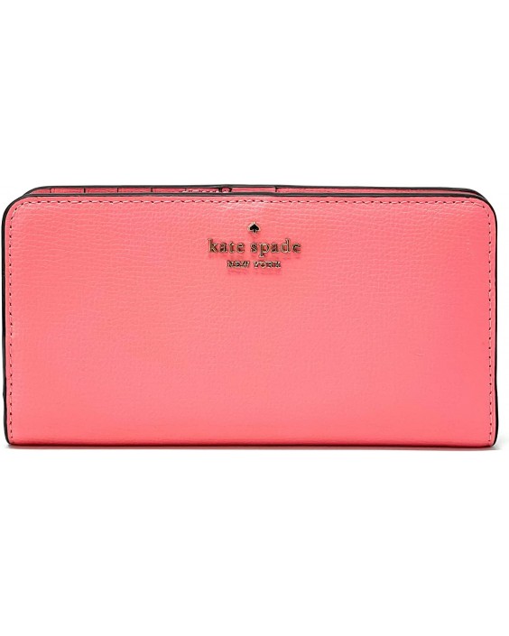 Kate Spade New York Darcy Large Slim Bifold Kožená In Peach Nactar/Gold