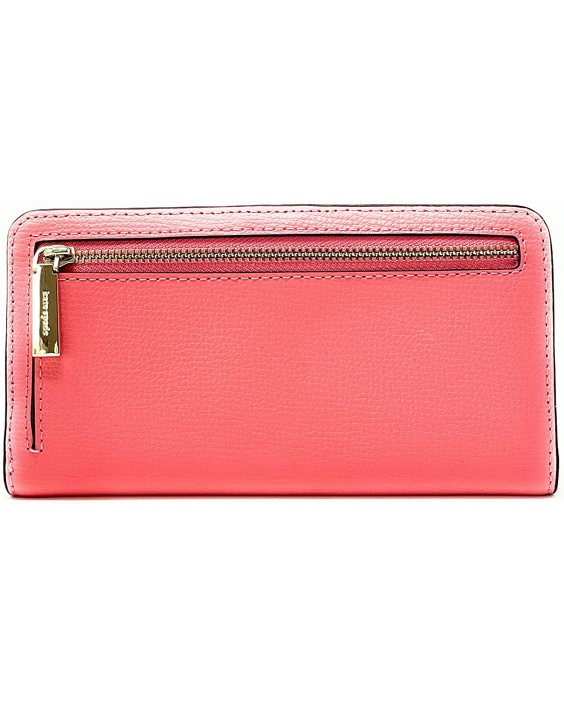 Kate Spade New York Darcy Large Slim Bifold Kožená In Peach Nactar/Gold