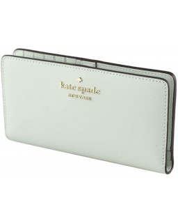 Kate Spade New York Staci Large Slim Bifold In Crystal Blue