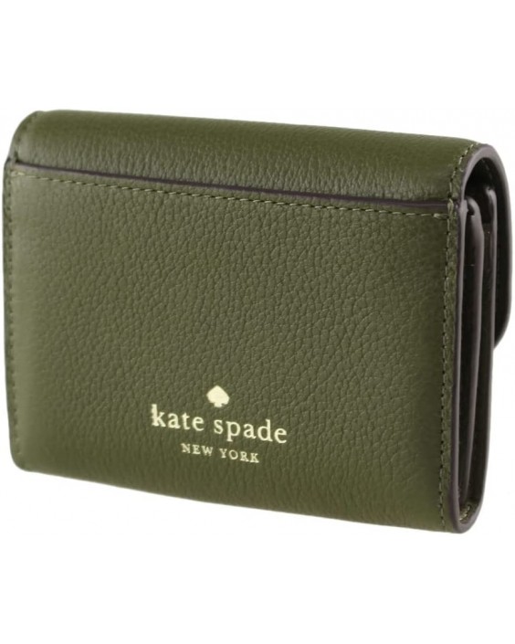 Kate Spade Marti Small Flap Pebbled Kožená In Enchanted Green