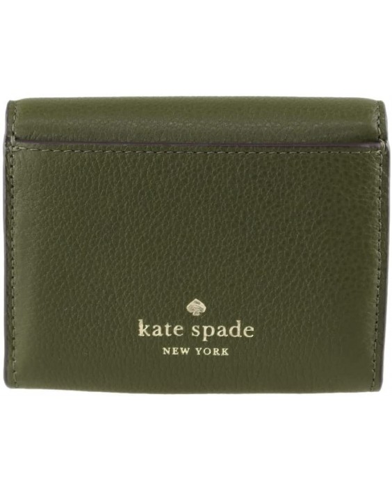 Kate Spade Marti Small Flap Pebbled Kožená In Enchanted Green