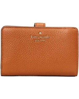 Kate Spade New York Leila Medium Compact Bifold Kožená Warm Gingerbread