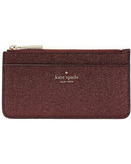 Kate Spade New York Large Shimmy Card Holder (Burgundy Deep Nova)