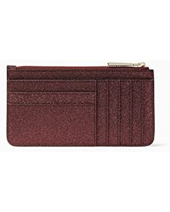 Kate Spade New York Large Shimmy Card Holder (Burgundy Deep Nova)