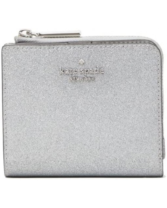 Kate Spade Shimmy Glitter Boxed Small L-Zip Bifold