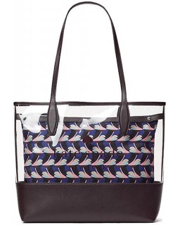 Kabelka Kate Spade New York see-through geo bird large triple compartment tote Pouch