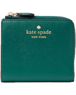 Kate Spade New York Brynn Small l-zip Bifold (Deep Jade Green)