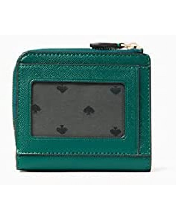 Kate Spade New York Brynn Small l-zip Bifold (Deep Jade Green)