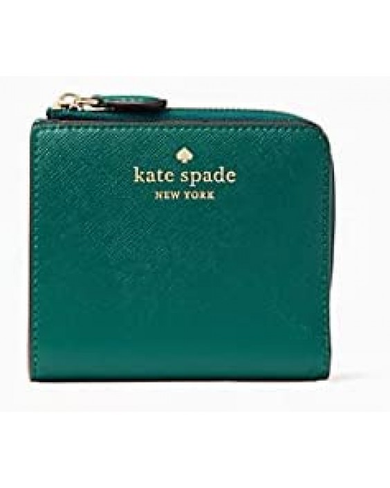 Kate Spade New York Brynn Small l-zip Bifold (Deep Jade Green)